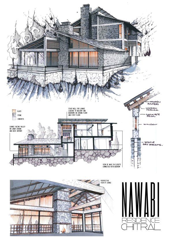 【建筑方案设计手绘草图集下载】建筑设计分析表达概念创作/建筑手绘效果图