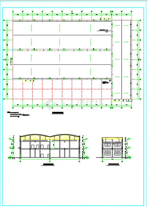 某地城阳工业园区厂房建筑设计施工图纸